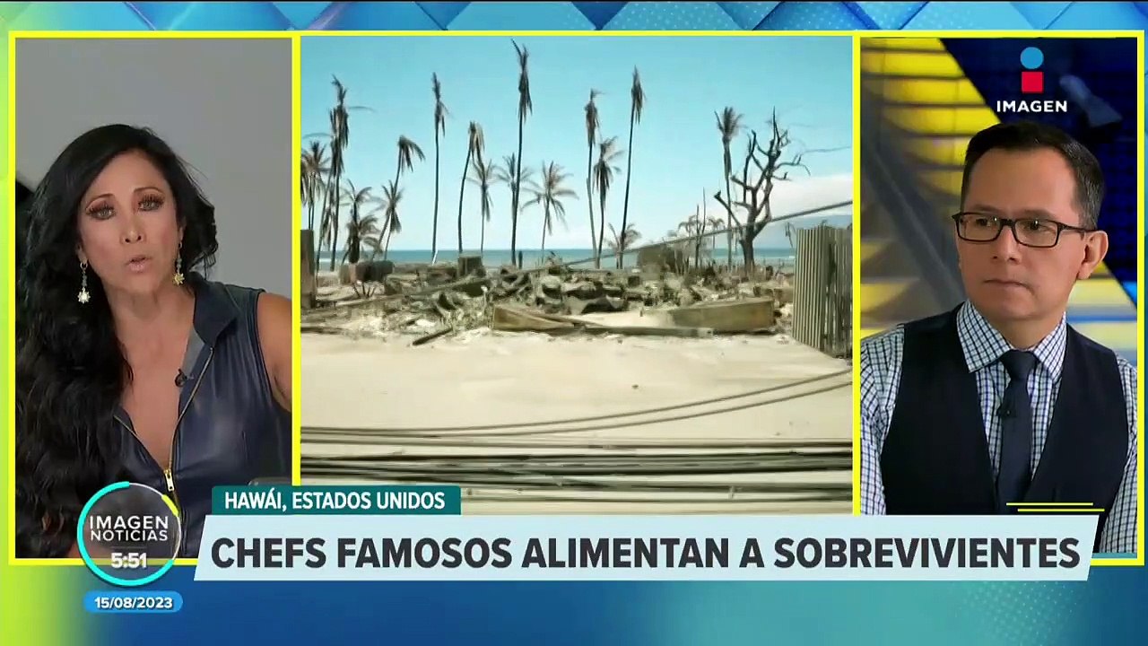 Chefs famosos alimentan a sobrevivientes de incendios en Hawái