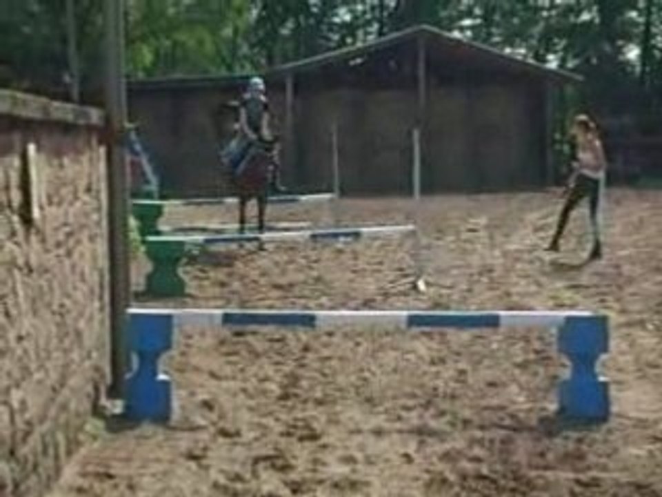 Mon petit cheval SHEITAN et moi en cour de cso