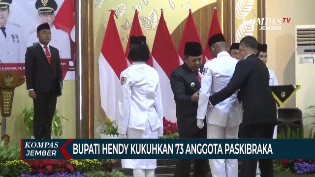 Kukuhkan Paskibraka, Bupati Hendy: Mereka Tunas Bangsa Penjaga Keutuhan NKRI