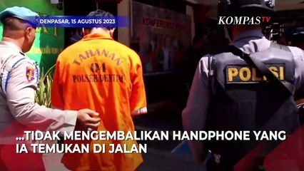 Pungut Handphone di Jalan, Ojol di Bali Diringkus Polisi