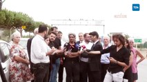 Gazeteci Barış Pehlivan 5. kez cezaevine girdi... Basın meslek örgütleri, hukukçular ve milletvekilleri Silivri Cezaevi önünde