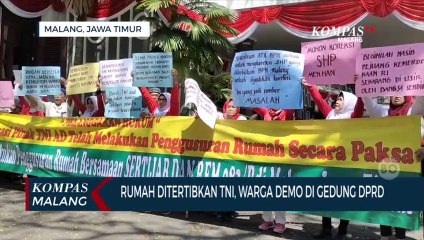 Warga Gelar Aksi di Gedung DPRD, Setelah Rumahnya Ditertibkan TNI