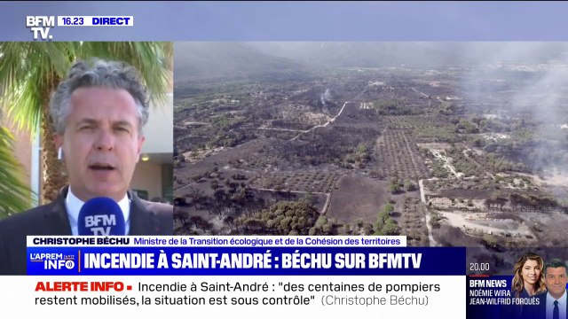 Incendie à Saint-André: La situation est sous contrôle , indique Christophe Béchu (ministre de la Transition écologique et de la Cohésion des territoires)