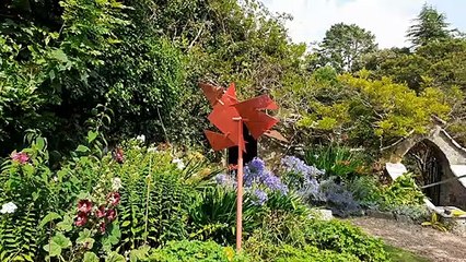 Moving sculptures at Upton Castle Gardens, Pembrokeshire