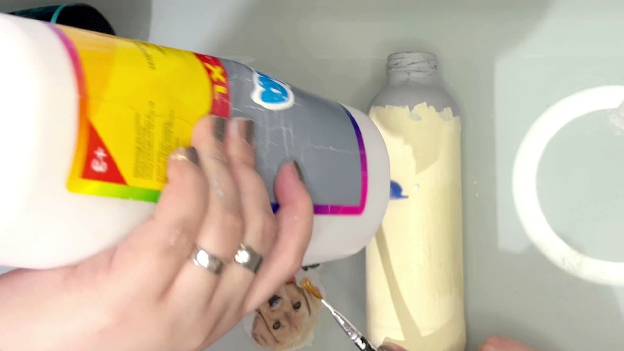 Decorando una botella #reciclaje