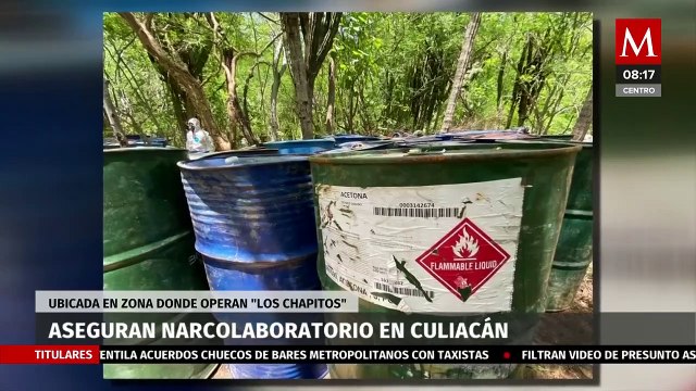 Aseguran narcolaboratorio de metanfetaminas en territorio de 'Los Chapitos', en Culiacán