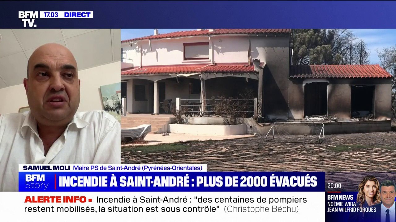 Incendie à Saint-André: "C'est le cinquième incendie qu'on a dans ce secteur, ça éveille des doutes et des soupçons", pour le maire de la ville, Samuel Moli