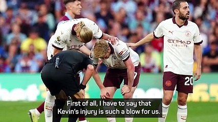 Injured Kevin De Bruyne is 'irreplaceable' - Pep Guardiola