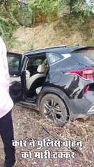 तेज रफ्तार कार ने जानबूझकर ट्रैफिक पुलिस एएसआई को कुचला, कार सवार की भी मौत