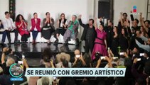 Claudia Sheinbaum se reúne con la comunidad artística y cultural