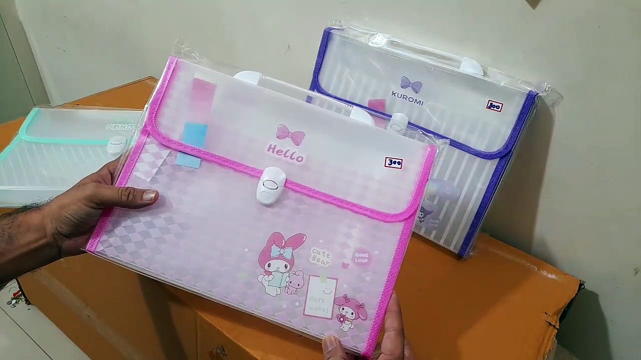 Unboxing and Review of harmonium file with kids favorite characters