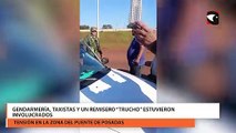 Taxistas presentes aseguran que paraguayos con autos particulares cargan pasajeros para cruzar la frontera de Posadas a Encarnación