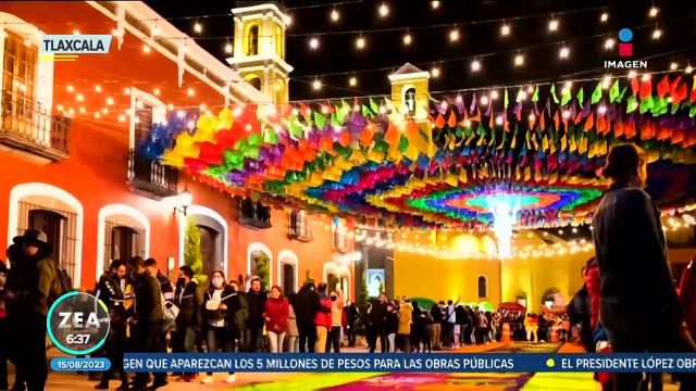 Artesanos de Huamantla crean asombrosas alfombras en Noche que nadie duerme