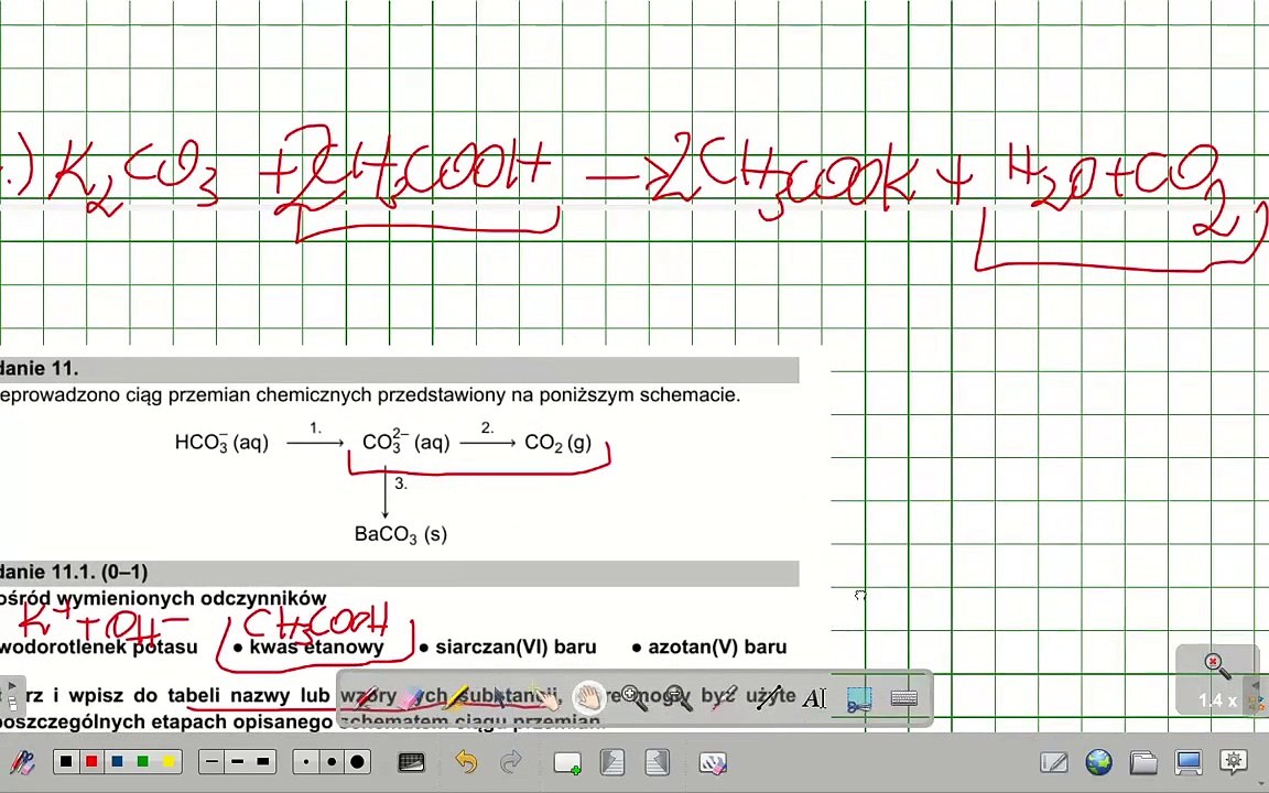 ZADANIE 11 CKE 2021 MAJ Przeprowadzono ciąg przemian chemicznych #chemia #chemistry