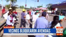 Vecinos bloquearon avenidas en el Plan 3000