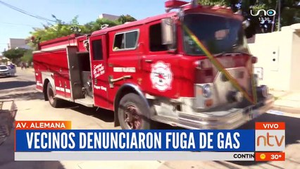 Vecinos denuncian fuga de gas en la avenida Alemana
