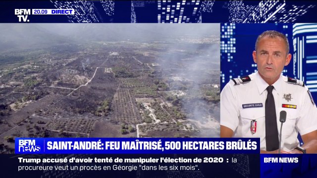 Incendie à Saint-André: Ce feu de forêt est pour l'instant le plus important que nous avons vécu au cours de la saison , indique le colonel Sébastien Paletti (porte-parole de la Sécurité Civile)