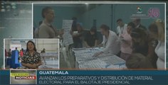 Guatemala reporta 60% de material electoral distribuido para balotaje presidencial