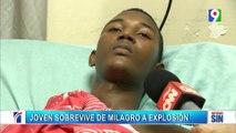 Testimonio: Joven se salva de milagro tras explosión en San Cristóbal | Primera Emisión SIN