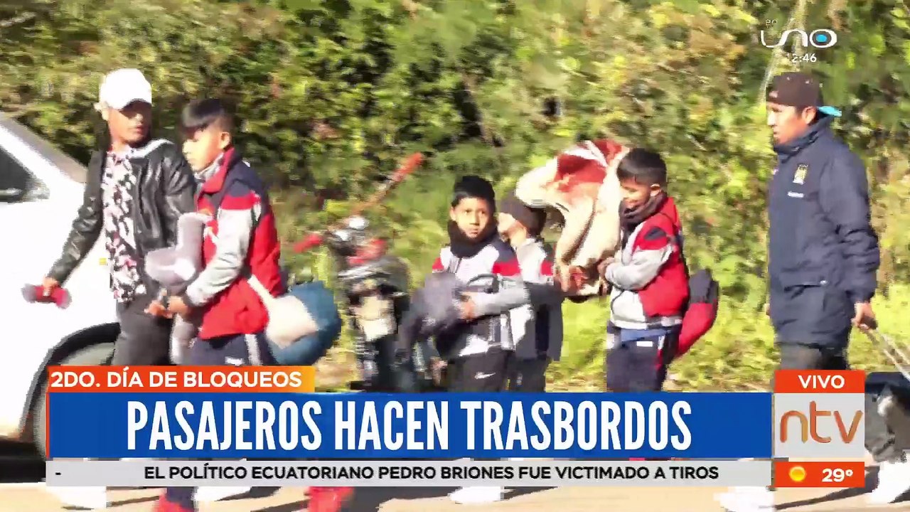 Perjuicios a la población por los puntos de bloqueos en Santa Cruz