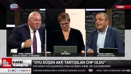 Cemal Enginyurt ile Sezgin Tanrıkulu canlı yayında tartıştı: Sanki iktidarsınız zaten yerdesiniz