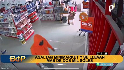 Violento asalto en Piura: sujetos armados entran a minimarket y se llevan más de S/2000