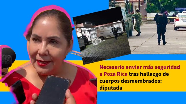 Necesario enviar más seguridad a Poza Rica tras hallazgo de cuerpos desmembrados: diputada
