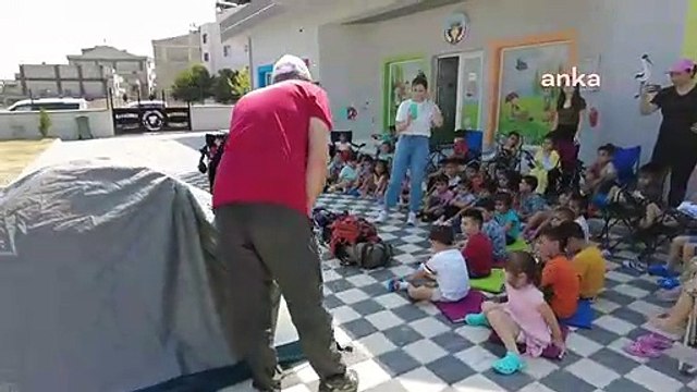 Turgutlu Belediyesi Dağcılık Akademisi, Çocuk Kültür Sanat Merkezi öğrencilerine eğitim verdi