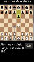 Alekhine beats the French with a Boden Checkmate