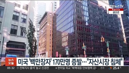 미국 '백만장자' 170만명 증발…"자산시장 침체"
