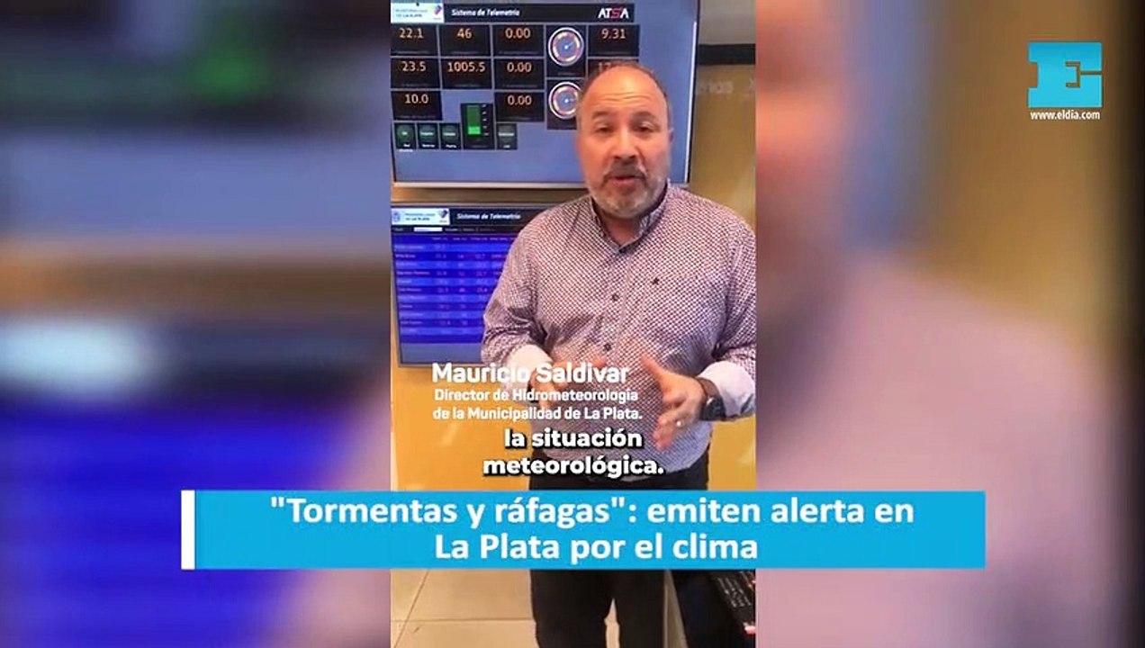 "Tormentas y ráfagas": emiten alerta en La Plata por el clima