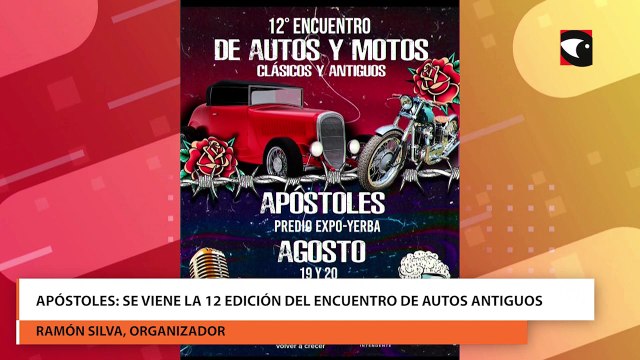 Apóstoles se viene la 12 edición del encuentro de autos antiguos