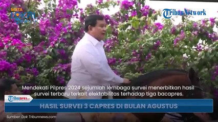 Hasil Survei 3 Bacapres 2024 Terbaru Pekan ke-3 Agustus, Terungkap Elektabilitas Terkuat, Siapa Dia