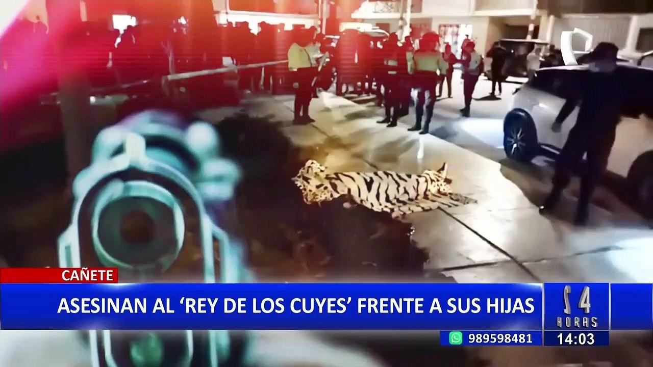 Sicarios asesinan de ocho disparos al “Rey de los Cuyes” frente a sus hijas