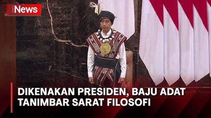Ini Filosofi Baju Adat Tanimbar yang Dikenakan Presiden Jokowi di Rapat Tahunan MPR