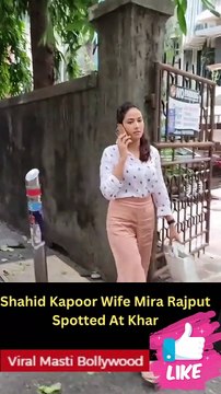 Shahid Kapoor Wife Mira Rajput Spotted At Khar