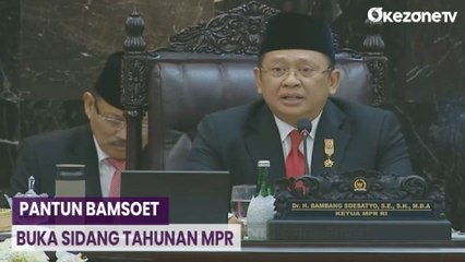 Momen Bamsoet Buka Sidang MPR Pakai Pantun 'Koalisi Masih Bisa Berubah'