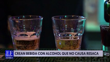 Crean bebida con alcohol que no causa 'cruda'