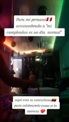 "Tu amor me hace volar": Venezolana sorprende a su novio peruano por su cumpleaños