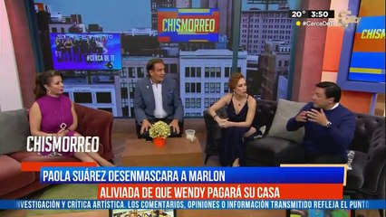 Paola Suárez desenmascara a Marlon frente a Wendy