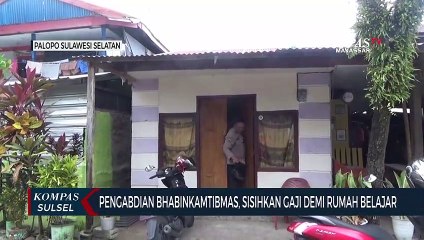Pengabdian Bhabinkamtibmas, Sisihkan Gaji Demi Rumah Belajar