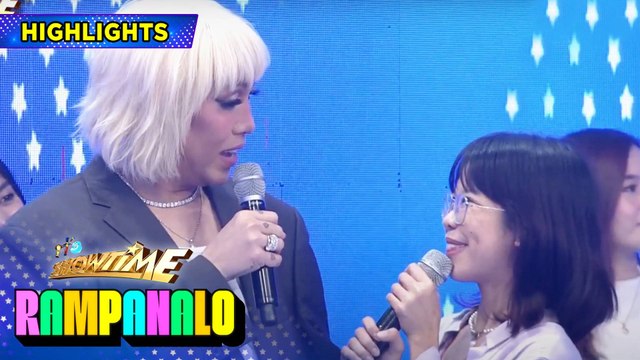Vice Ganda boosts the confidence of the Rampanalo contestant | It's Showtime Rampanalo