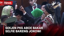 Sekjen PKS Aboe Bakar Al-Habsyi-Erick Thohir Ajak Selfie Jokowi usai Sidang Tahunan MPR 2023