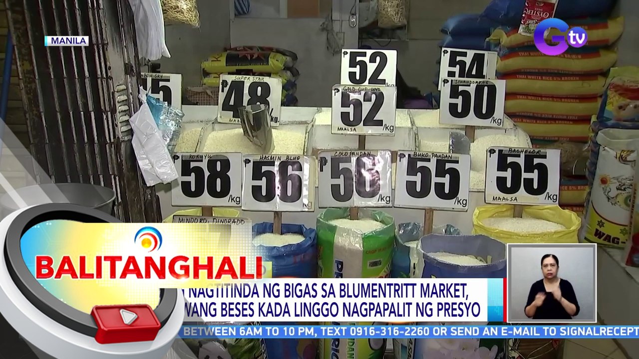Ilang nagtitinda ng bigas sa Blumentritt Market, dalawang beses kada linggo nagpapalit ng presyo | BT