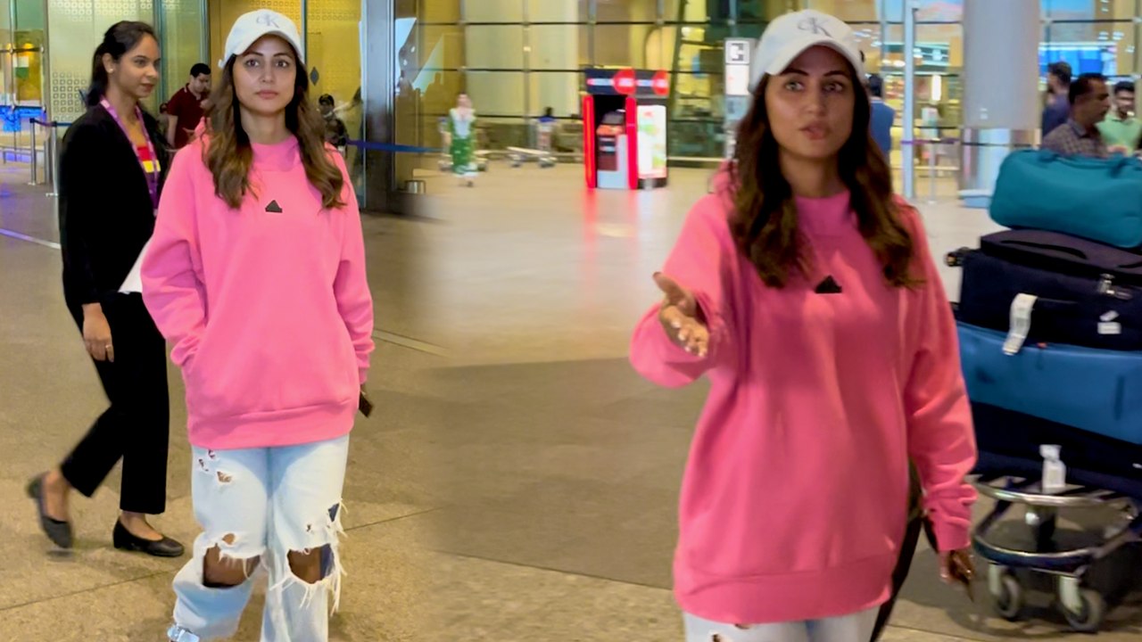 Hina Khan इस कैजुअल लुक में एयरपोर्ट पर आईं नजर