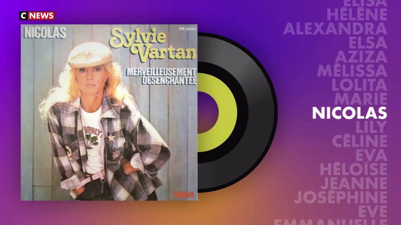 «Nicolas» de Sylvie Vartan : Les prénoms en chansons