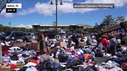 下载视频: Survivors of Maui wildfires demand answers as they work to provide for each other