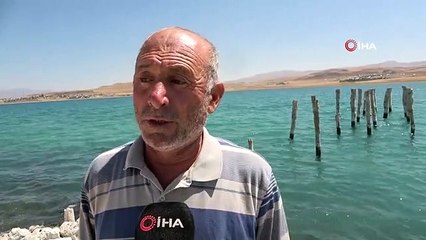 Van Gölü'nde Cumhuriyet döneminde kullanılan iskele ortaya çıktı
