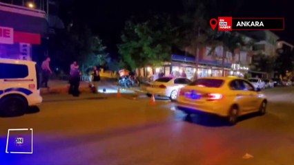 Ankara'da silahlı kavganın şüphelileri kaçarken yayalara çarptı