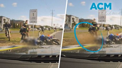 Riders allegedly circle officers spraying them with dirt during arrest